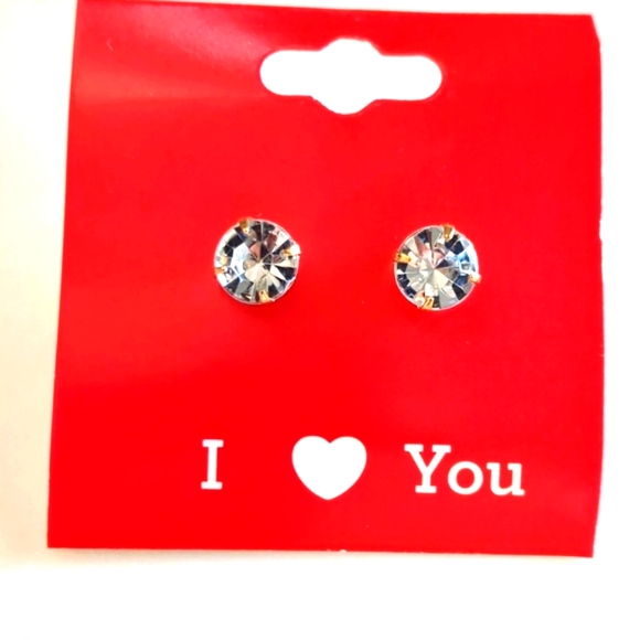 Rhinestone earrings - Picture 1 of 2